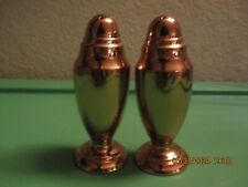 Vintage Gold Tone Classic Looking Salt and Pepper Shakers (Unmarked) picture