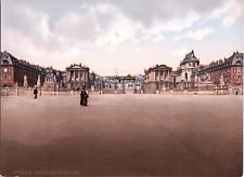 France, Paris. Versailles. The Palace of Versailles.  vintage print photochromi picture