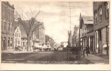 c1907 Willimantic CT Main Street View Trolley Dirt Road Connecticut Postcard 47b picture