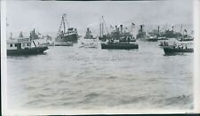 1932 International Lifeboat Race Swedish Crew Ss Bergensfjord Wirephoto 5X7 picture