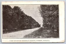 c1900s FOREST, IN Postcard- SOUTH MERIDIAN STREET FOREST Clinton County picture