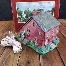 Lang and Wise 1st Edition Folk Art Villages Old Stonington Red Saltbox 20010203 picture