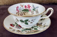 Wedgwood Charnwood Bone China Peony Shape Footed Cup and Saucer picture