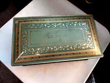 Vintage Schrafft's  Dor Elegant Metal Lidded Candy Box 7-1/2 X 4-1/4 picture