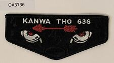 Boy Scout OA 636 Kanwa Tho Lodge Red Mylar Arrow Flap picture