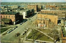 Bay City Michigan Aerial View 1950s Postcard picture
