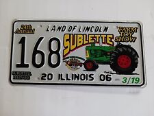 2006 Illinois IL Special Event 168 License Plate 24th Annual Farm Toy Show picture