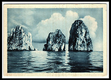 Italy Capri Coastal Rock Formation Erosion Continental Postcard       cl27 picture