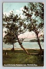 Pittsfield MA-Massachusetts, Scenic Pontoosuc Lake, Antique Vintage Postcard picture