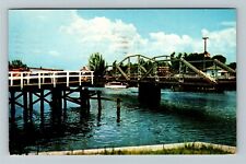 Rocks Beach FL-Florida, Bridge At Beautiful, Water View, c1957 Vintage Postcard picture