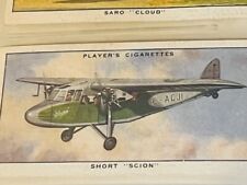 Airplane Tobacco Trading Card John Players Son Aeroplane Civil Short Scion plane picture