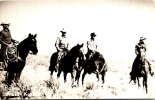 Antique RPPC Real Photo  Postcard Pratt, Kansas Range Riders Cowboys Horses picture