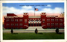 National Guard Armory ~ Jackson Tennessee TN ~ 1940s postcard picture