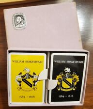 William Shakespeare Playing Cards 2 Deck Waddingtons Card Company Velvet Box NEW picture