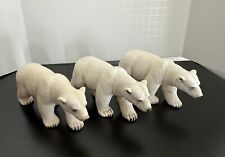 Lot Of 3 Schleich Polar Bears picture