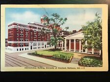 Vintage Postcard 1948 Admin Building University of Maryland Baltimore Maryland picture