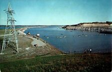 View from Top of Gavin's Point Dam, Yankton, South Dakota SD chrome Postcard picture