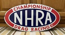 NHRA Championship Drag Racing Metal Sign Garage Pits Vintage Style Wall Decor picture