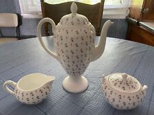 Vintage, Wedgewood Numbered, Teapot w/ Lid, Creamer and Sugar Dish w/ Lid Flower picture