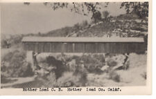 Postcard Mother Load Covered Bridge Mother Load California c1945  -8180 picture