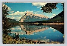 Banff-Alberta, Mt Rundle, Vermilion Lake, Vintage Postcard picture
