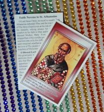 Canada Holy Card St. Athanasius Icon Novena Prayer picture