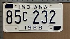 1968 Indiana license plate 85 C 232 YOM DMV Wabash Ford Chevy Dodge 13681 picture