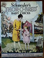 1927 Buffalo NY Schwegler's THOR-O-BRED Baby Chicks Hatchery Illustrated Catalog picture