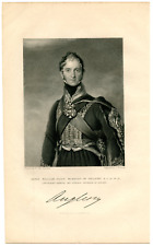 HENRY WILLIAM PAGET MARQUESS ANGLESEY, British Field Marshal/1831 Engraving 9661 picture