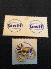 1960's Gulf Oil Original Democratic Party Donkey Horseshoe Pin GULF GIVEAWAY picture