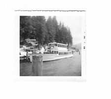 Vintage Photo Golden West Lodge Pier & Boat Stehekin Lake Chelan 1958 3 1/2