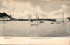 Port Jefferson, LONG ISLAND LI, NY Unposted, YACHT BASIN 1907 Orig Vntg Postcard picture