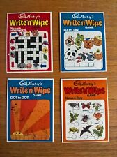 Cadbury's confectionery trade cards: Write n Wipe Game part-set 4 of 8 unused picture