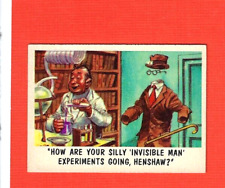 1959 BUBBLES INC.  YOU'LL DIE LAUGHING  #55  INVISIBLE MAN   NRMINT picture