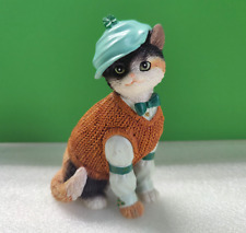 Hamilton FURRY IRISH CHARMER Purr-fect Lucky Charm Irish Cat Figurine picture