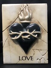 Sid Dickens 1996 PQ40 Love and Sacred Heart Memory Block Tile - Rare & Retired picture