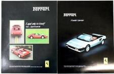 2 1983 Ferrari Single Sheet 2 Sided Sales Brochures 8.5X11 Inches {Blue-3 picture