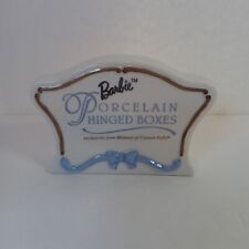 EUC PHB Barbie Porcelain Hinged Trinket Box Display Sign Midwest Of Cannon Falls picture