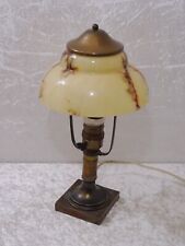 Antique Art Deco Design Table Lamp Lamp - Marble Shade - Vintage picture