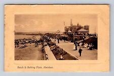 Aberdeen Scotland, Beach & Bathing Place, Antique, Vintage Postcard picture
