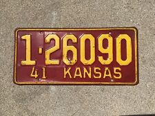 1941 - KANSAS - LICENSE PLATE picture