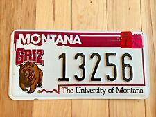 2005 to 2007 The University of Montana License Plate picture