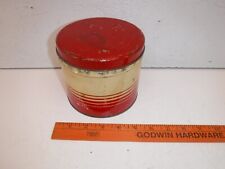 Vintage General Can Co. Chicago Tin Red And White Canister picture