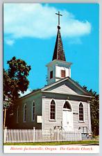 c1960s St. Joseph Jacksonville Oregon Church Catholic Vintage Postcard picture