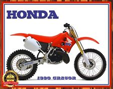 Honda Motorcycle - 1990 CR250R - Metal Sign 11 x 14 picture