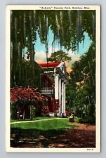 Natchez MS-Mississippi, Auburn, Duncan Park, Antique, Vintage Souvenir Postcard picture