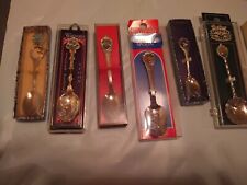 lot of 7 vintage souvenir collector spoons picture