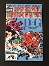 THE OFFICIAL HANDBOOK OF THE MARVEL UNIVERSE #4 VF 1983 D-G picture