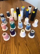 24 Large Thread Yarn Spool Lot . Multi Color picture