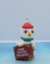 Home for the Owlidays 1990 Hallmark Keepsake Ornament Christmas Vintage Owl picture